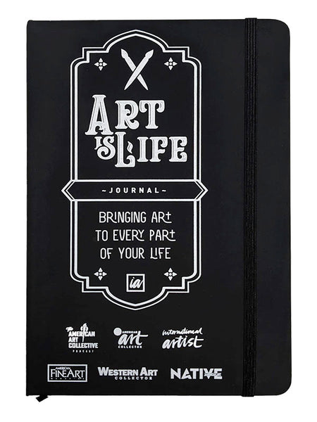 Art is Life Journal in Black