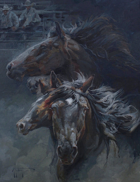 "Fair Warning" Painting by Abigail Gutting