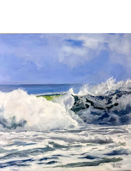 "Flash at the Crest" Painting by Casey Chalem Anderson