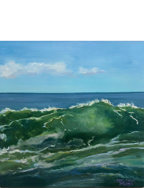 "Rolling Wave" Painting by Casey Chalem Anderson