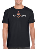 Adult Unisex - CROWN - Art is Love T-Shirt in Black