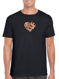 Adult Unisex - WORD ART - Art is Love T-Shirt in Black