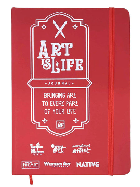 Art is Life Journal in Red